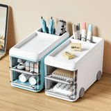 Maxbell Maxbell Desktop Organizers Cartoon Multipurpose Table Display Stand for Office Dorms Blue