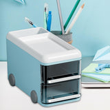 Maxbell Maxbell Desktop Organizers Cartoon Multipurpose Table Display Stand for Office Dorms Blue