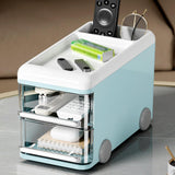 Maxbell Maxbell Desktop Organizers Cartoon Multipurpose Table Display Stand for Office Dorms Blue