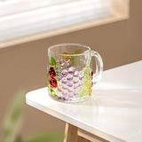 Maxbell Maxbell Glass Cup Glassware for Office Water Jug Cute 500ml for Tea Iced Coffee Juice
