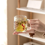Maxbell Maxbell Glass Cup Glassware for Office Water Jug Cute 500ml for Tea Iced Coffee Juice