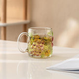 Maxbell Maxbell Glass Cup Glassware for Office Water Jug Cute 500ml for Tea Iced Coffee Juice
