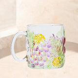 Maxbell Maxbell Glass Cup Glassware for Office Water Jug Cute 500ml for Tea Iced Coffee Juice