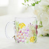 Maxbell Maxbell Glass Cup Glassware for Office Water Jug Cute 500ml for Tea Iced Coffee Juice