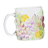 Maxbell Maxbell Glass Cup Glassware for Office Water Jug Cute 500ml for Tea Iced Coffee Juice