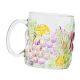 Maxbell Maxbell Glass Cup Glassware for Office Water Jug Cute 500ml for Tea Iced Coffee Juice