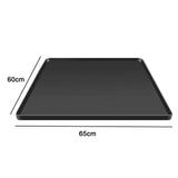 Maxbell Maxbell Under Refrigerator Mat Multipurpose Home Supplies Nonslip Silicone Drip Tray 65x60cm Black