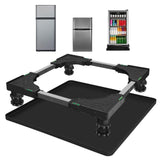 Maxbell Maxbell Under Refrigerator Mat Multipurpose Home Supplies Nonslip Silicone Drip Tray 65x60cm Black