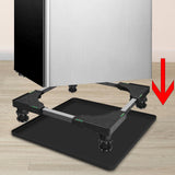 Maxbell Maxbell Under Refrigerator Mat Multipurpose Home Supplies Nonslip Silicone Drip Tray 65x60cm Black
