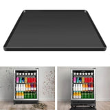 Maxbell Maxbell Under Refrigerator Mat Multipurpose Home Supplies Nonslip Silicone Drip Tray 65x60cm Black