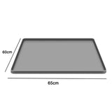Maxbell Maxbell Under Refrigerator Mat Multipurpose Home Supplies Nonslip Silicone Drip Tray 65x60cm Gray