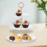 Maxbell Maxbell 3 Tier Cupcake Stand Multipurpose Home Decor Fruit Dish for Birthday Wedding