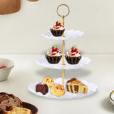 Maxbell Maxbell 3 Tier Cupcake Stand Multipurpose Home Decor Fruit Dish for Birthday Wedding