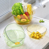 Maxbell Maxbell Fruit Cleaning Basin Sturdy Kitchen Colander Bowl for Pasta Spaghetti Fruits orange large