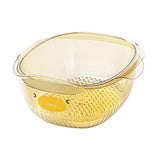 Maxbell Maxbell Fruit Cleaning Basin Sturdy Kitchen Colander Bowl for Pasta Spaghetti Fruits orange large