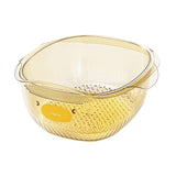 Maxbell Maxbell Fruit Cleaning Basin Sturdy Kitchen Colander Bowl for Pasta Spaghetti Fruits orange large
