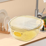 Maxbell Maxbell Fruit Cleaning Basin Sturdy Kitchen Colander Bowl for Pasta Spaghetti Fruits orange large