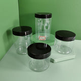 Maxbell Maxbell Empty Pet Jar with Lid Slime Cosmetics Container for Nuts Pasta Moisturizers 20pcs 200ml