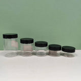 Maxbell Maxbell Empty Pet Jar with Lid Slime Cosmetics Container for Nuts Pasta Moisturizers 20pcs 200ml