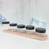 Maxbell Maxbell Empty Pet Jar with Lid Slime Cosmetics Container for Nuts Pasta Moisturizers 20pcs 200ml