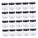 Maxbell Maxbell Empty Pet Jar with Lid Slime Cosmetics Container for Nuts Pasta Moisturizers 20pcs 200ml