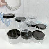 Maxbell Maxbell Empty Pet Jar with Lid Slime Cosmetics Container for Nuts Pasta Moisturizers 20pcs 200ml