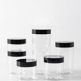 Maxbell Maxbell Empty Pet Jar with Lid Slime Cosmetics Container for Nuts Pasta Moisturizers 20pcs 200ml