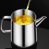 Maxbell Maxbell Oil Container with Strainer 304 Stainless Steel Oil Container for Kitchen 1.5L