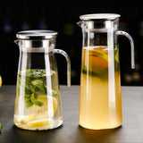 Maxbell Maxbell Juice Jug Home PC Cafe Heat Resistant Fridge with Handle Juice Water Pitcher 1.1L