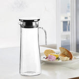 Maxbell Maxbell Juice Jug Home PC Cafe Heat Resistant Fridge with Handle Juice Water Pitcher 1.1L