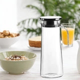 Maxbell Maxbell Juice Jug Home PC Cafe Heat Resistant Fridge with Handle Juice Water Pitcher 1.1L