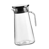 Maxbell Maxbell Juice Jug Home PC Cafe Heat Resistant Fridge with Handle Juice Water Pitcher 1.2L