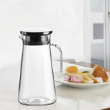 Maxbell Maxbell Juice Jug Home PC Cafe Heat Resistant Fridge with Handle Juice Water Pitcher 1.2L