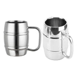 Maxbell Maxbell Stainless Steel Coffee Mug Adults Barrel Shaped Reusable Stainless Steel Cup 350ML