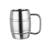Maxbell Maxbell Stainless Steel Coffee Mug Adults Barrel Shaped Reusable Stainless Steel Cup 350ML