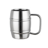 Maxbell Maxbell Stainless Steel Coffee Mug Adults Barrel Shaped Reusable Stainless Steel Cup 350ML