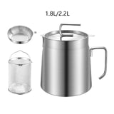 Maxbell Fryer Pot with Filter with Frying Basket Multiuse Practical Oil Strainer Pot 1.8L