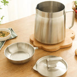 Maxbell Fryer Pot with Filter with Frying Basket Multiuse Practical Oil Strainer Pot 1.8L