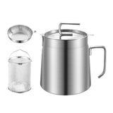 Maxbell Fryer Pot with Filter with Frying Basket Multiuse Practical Oil Strainer Pot 1.8L