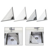 Maxbell Maxbell Triangle Foldable Sink Dish Drainer Versatile Accessory for Kitchen Portable 60x43x43cm Deep Grey