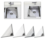 Maxbell Maxbell Triangle Foldable Sink Dish Drainer Versatile Accessory for Kitchen Portable 60x43x43cm Deep Grey