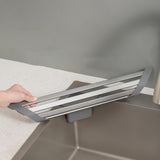 Maxbell Maxbell Triangle Foldable Sink Dish Drainer Versatile Accessory for Kitchen Portable 60x43x43cm Deep Grey