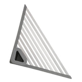 Maxbell Maxbell Triangle Foldable Sink Dish Drainer Versatile Accessory for Kitchen Portable 60x43x43cm Deep Grey