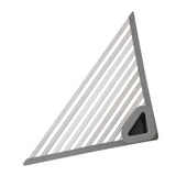 Maxbell Maxbell Triangle Foldable Sink Dish Drainer Versatile Accessory for Kitchen Portable 60x43x43cm Deep Grey