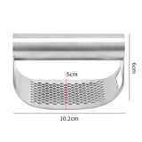 Maxbell Maxbell Stainless Steel Garlic Press Manual Garlic Masher for Camping Restaurant Bar 430 stainless steel