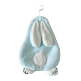 Maxbell Maxbell Hand Towel with Hanging Loops Absorbent Cute for Apartment Home Holiday blue