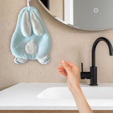 Maxbell Maxbell Hand Towel with Hanging Loops Absorbent Cute for Apartment Home Holiday blue