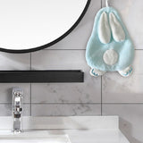 Maxbell Maxbell Hand Towel with Hanging Loops Absorbent Cute for Apartment Home Holiday blue
