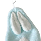Maxbell Maxbell Hand Towel with Hanging Loops Absorbent Cute for Apartment Home Holiday blue