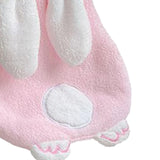 Maxbell Maxbell Hand Towel with Hanging Loops Absorbent Cute for Apartment Home Holiday pink